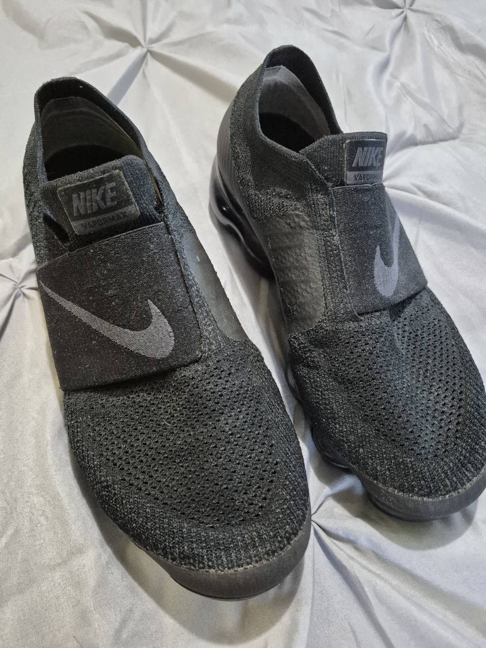 Nike Women’s Black Slip-On VaporMax Knit Sneakers